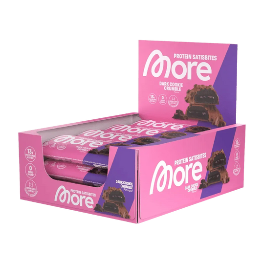 More Nutrition Protein Satisbites | 2x25g - Dark Cookie Crumble / 12 x 2x25g - fitgrade.ch