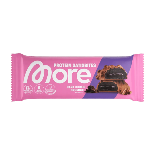 More Nutrition Protein Satisbites | 2x25g - Dark Cookie Crumble / 2x25g - fitgrade.ch