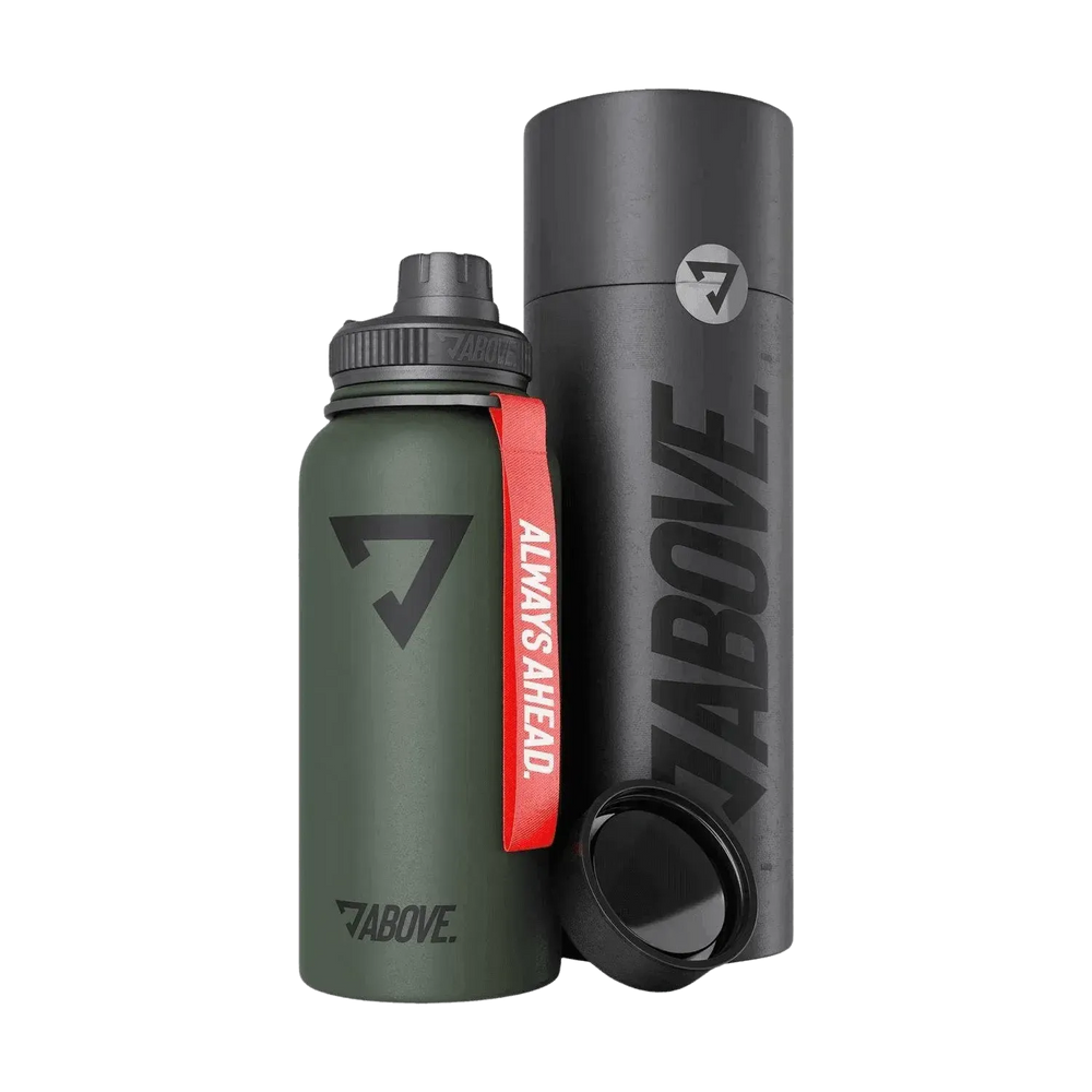 ABOVE. Edelstahl Trinkflasche | 950ml (Thermo) Olive - fitgrade.ch