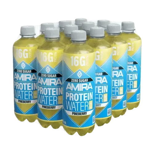 AMIRA Protein Water - Pineberry | 500ml 12 x 500ml - fitgrade.ch