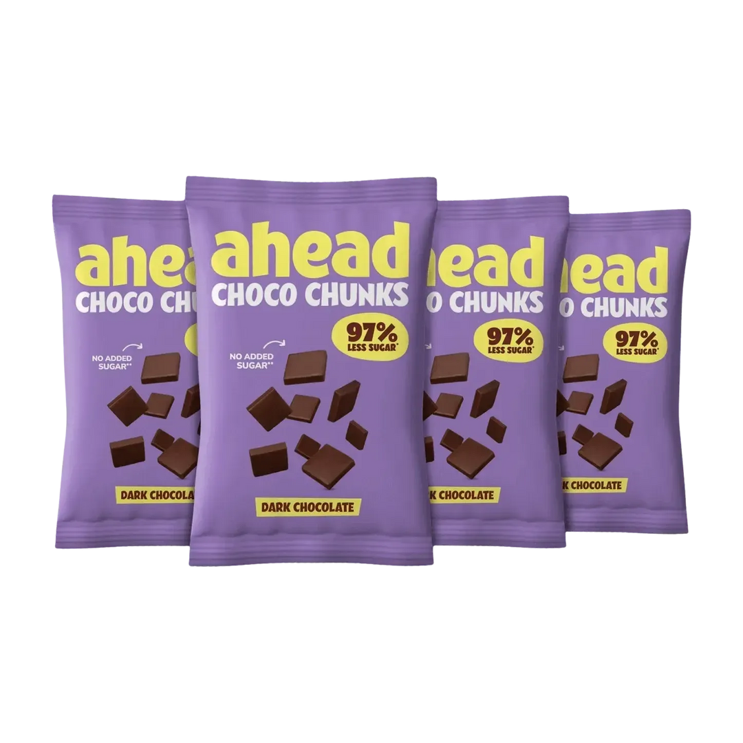 Ahead Chocolate Chunks | 150g Dark Chocolate 4x150g - fitgrade.ch