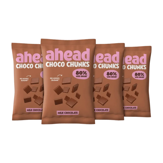Ahead Chocolate Chunks | 150g Milk Chocolate 4x150g - fitgrade.ch