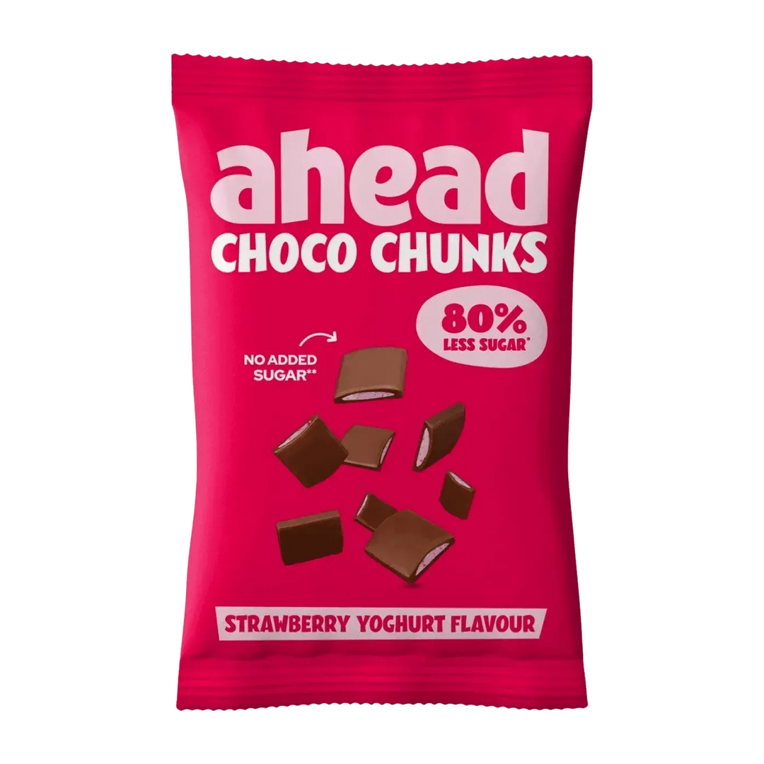Ahead Chocolate Chunks | 150g Strawberry Yogurt Chocolate 150g - fitgrade.ch
