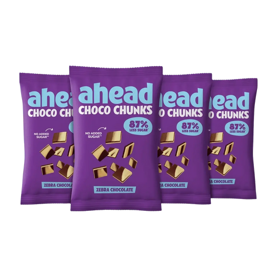 Ahead Chocolate Chunks | 150g Zebra Chocolate 4x150g - fitgrade.ch