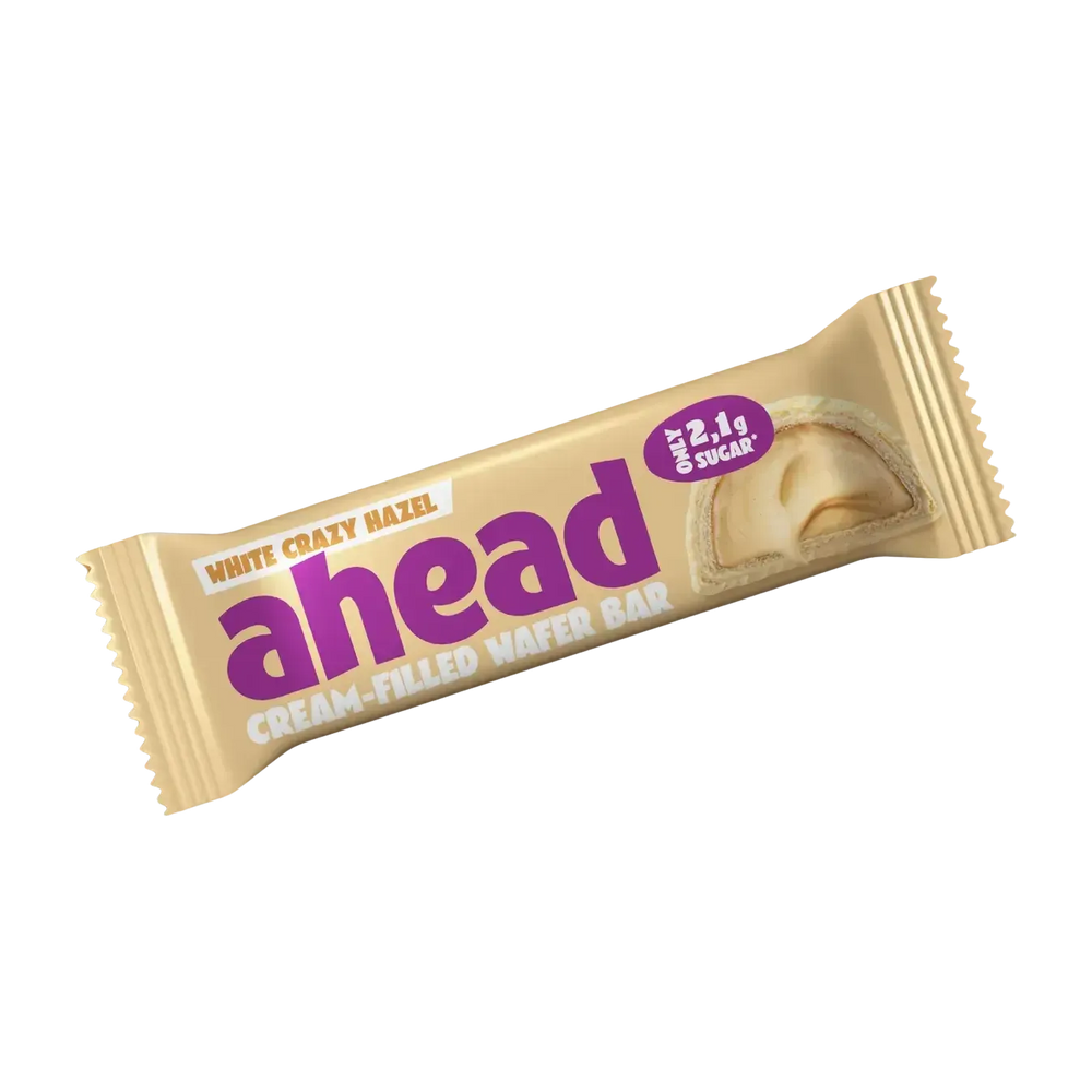 Ahead Cream-Filled Wafer Bar | 30g 30g White Crazy Hazel - fitgrade.ch