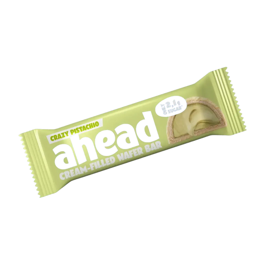 Ahead Cream-Filled Wafer Bar | 30g 30g White Crazy Pistachio - fitgrade.ch
