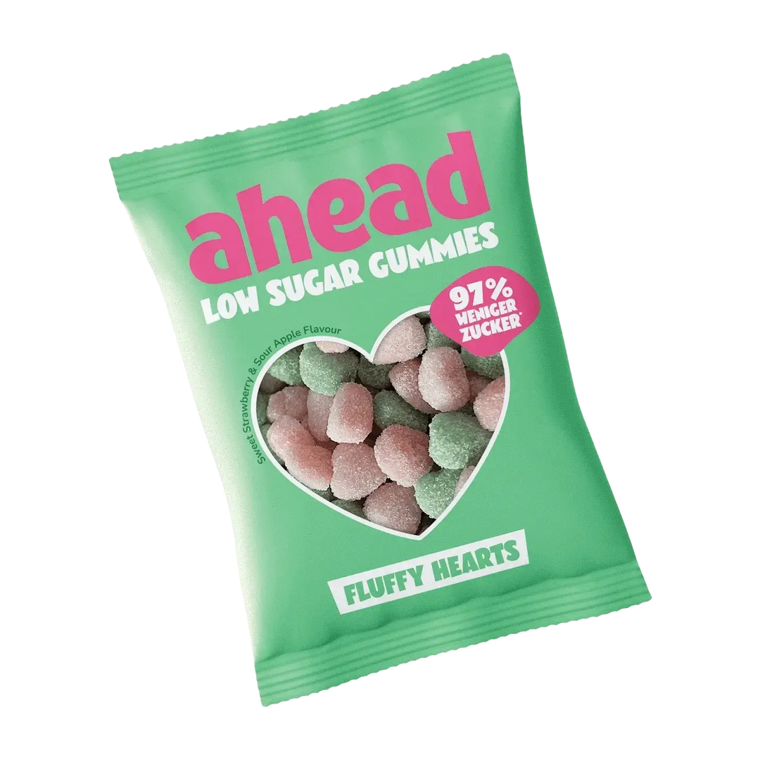 Ahead Sour Gummies | 50g Fluffy Hearts - fitgrade.ch