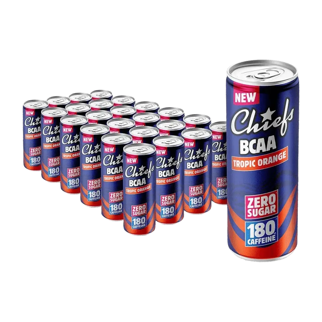Chiefs BCAA Performance Drink | 330ml 24x330ml Tropic Orange - fitgrade.ch