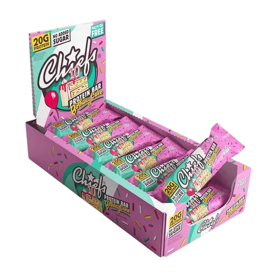 Chiefs Protein Bar | 55g 12x55g Birthday Cake - fitgrade.ch