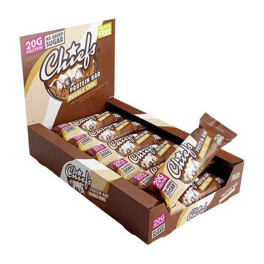 Chiefs Protein Bar | 55g 12x55g Double Choc - fitgrade.ch