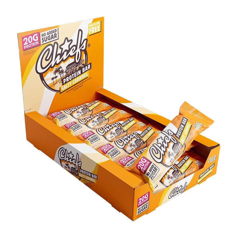 Chiefs Protein Bar | 55g 12x55g Salty Caramel - fitgrade.ch