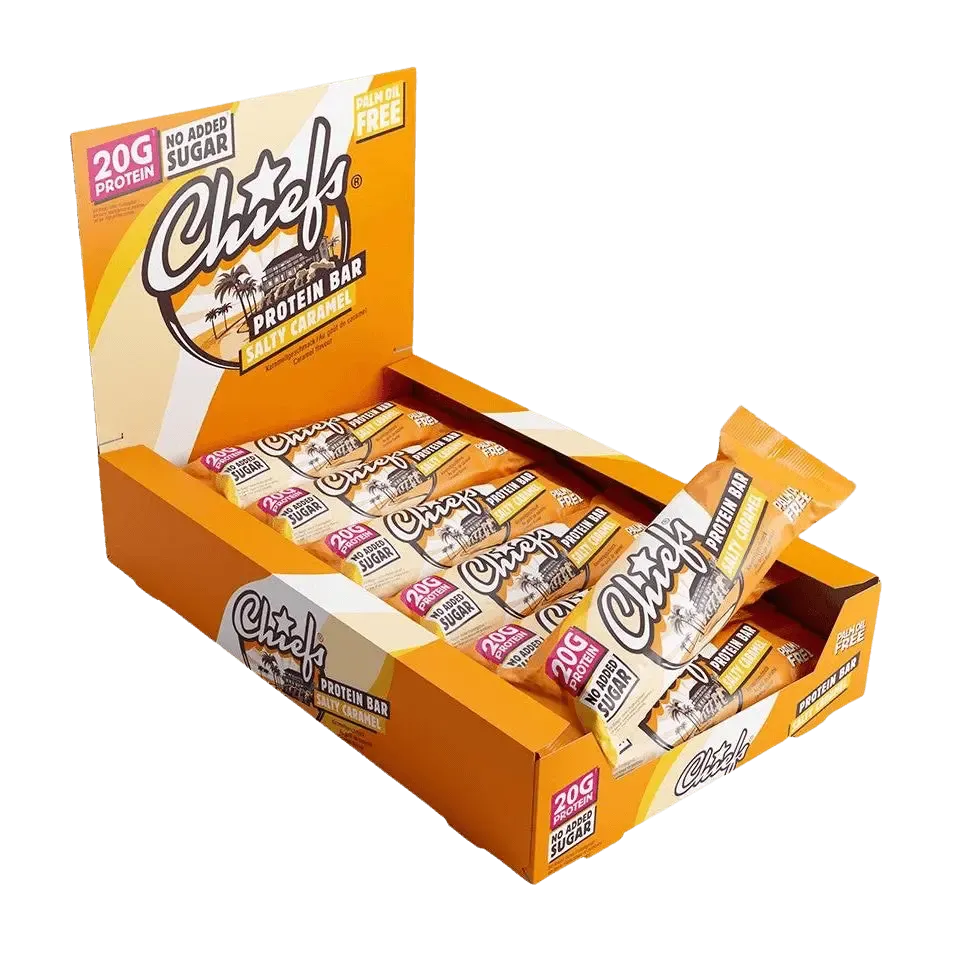 Chiefs Protein Bar | 55g 12x55g Salty Caramel - fitgrade.ch