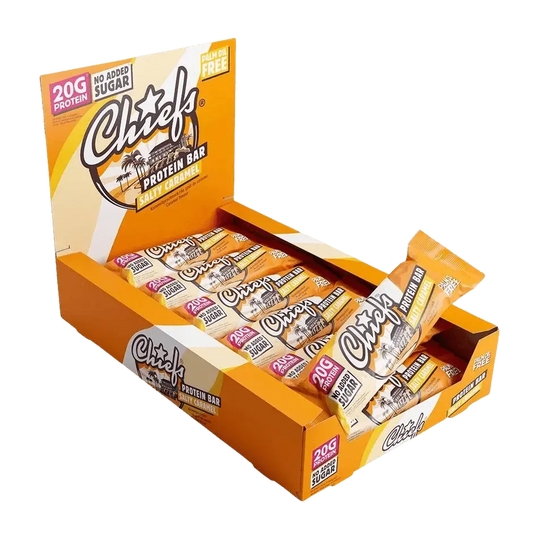 Chiefs Protein Bar | 55g 12x55g Salty Caramel - fitgrade.ch