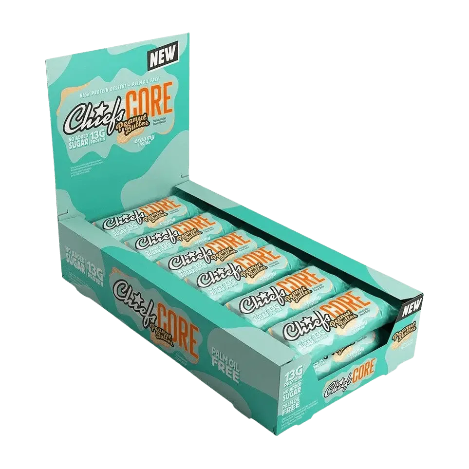 Chiefs Protein Core Bar | 40g 12x40g Peanut Butter - fitgrade.ch