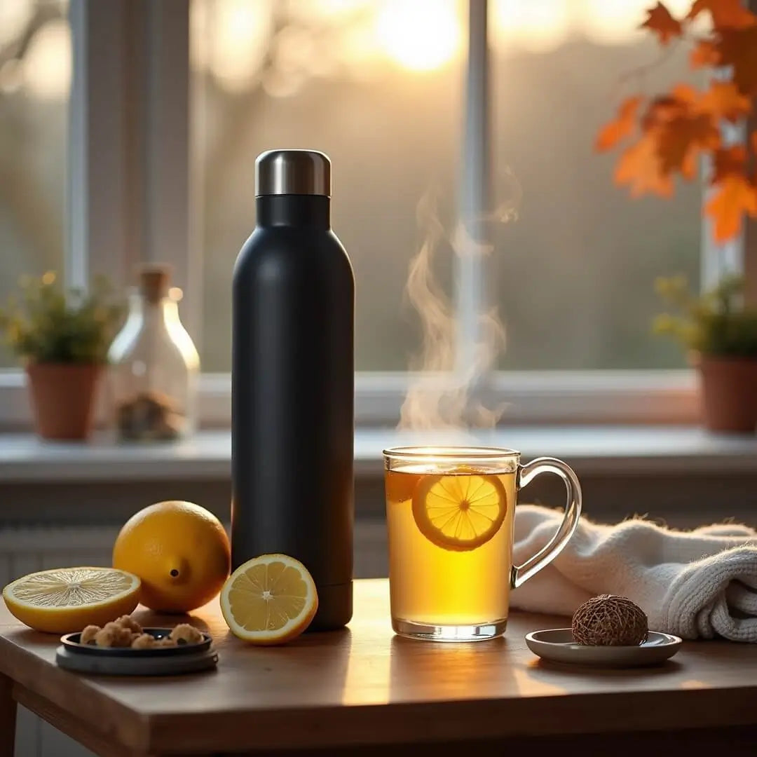 Heisser Zitronen-Wohlfühl-Drink für unterwegs - fitgrade.ch