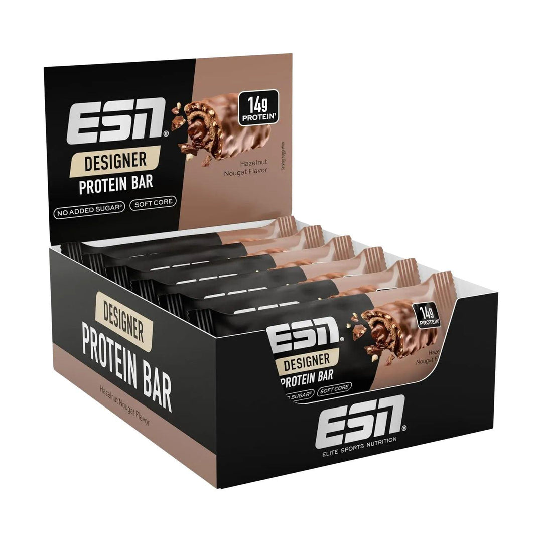 ESN Designer Bar | 45g 12 x 45g Hazelnut & Nougat - fitgrade.ch