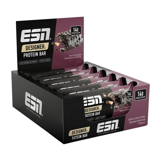 ESN Designer Bar | 45g 45g Dark Chocolate Salted Almond - fitgrade.ch