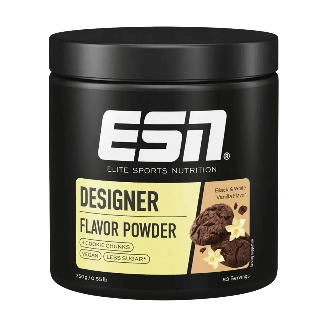 ESN Designer Flavor Powder | 250g Black & White Vanilla - fitgrade.ch