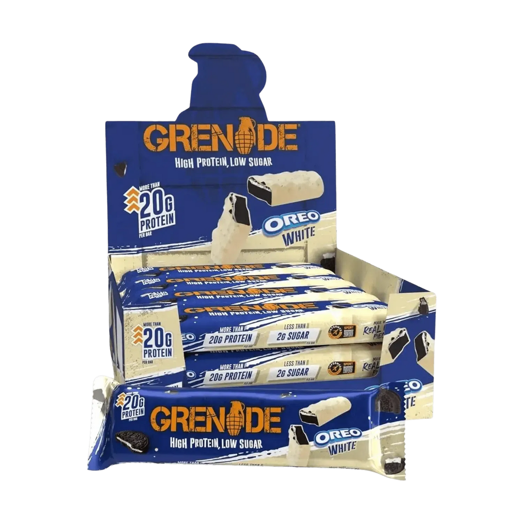 Grenade Protein Bar | 60g 12x60g Oreo White - fitgrade.ch
