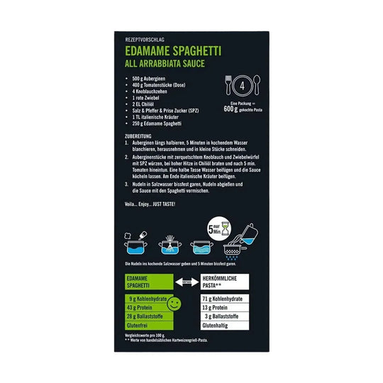 Just Taste - Bio Edamame Spaghetti | 250g - fitgrade.ch