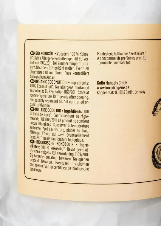 KoRo Bio Kokosöl | 1 L - fitgrade.ch