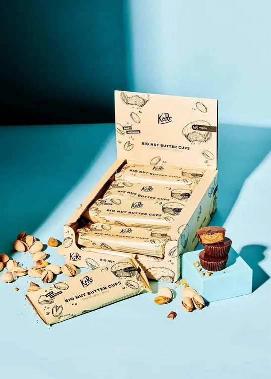 KoRo Bio Nut Butter Cups | 3x13g 12 x 3x13g Salty Pistachio - fitgrade.ch