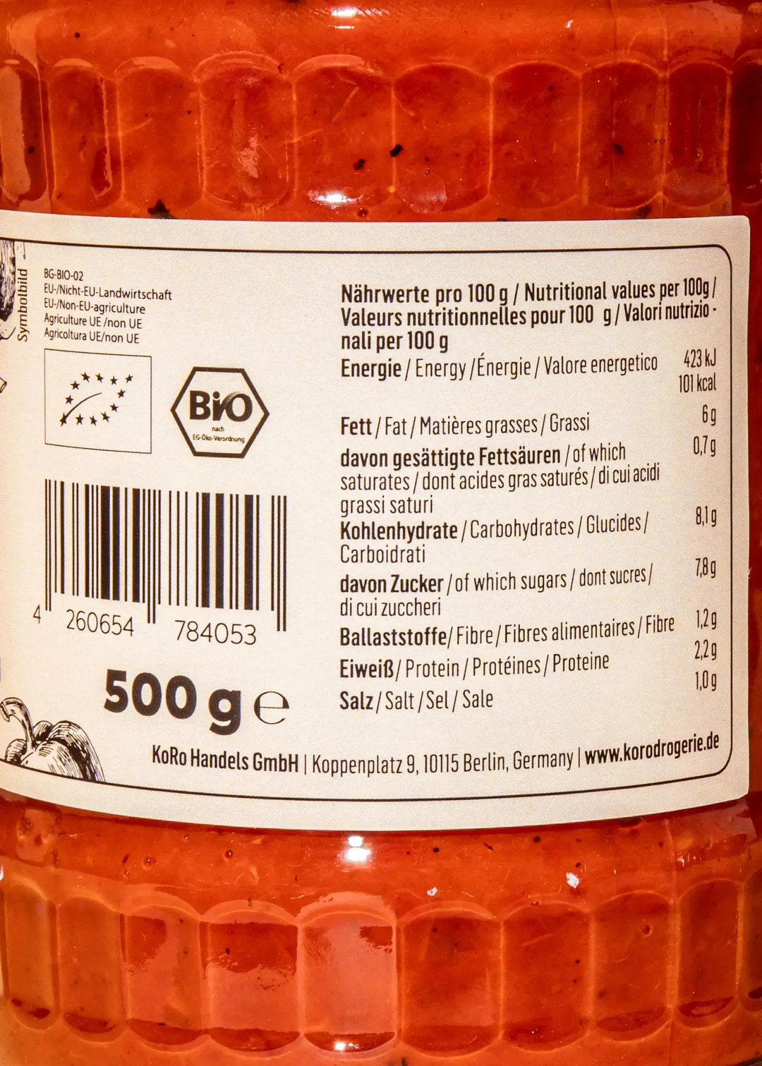 KoRo Bio Paprika Aufstrich Roasted Pepper | 500 g - fitgrade.ch
