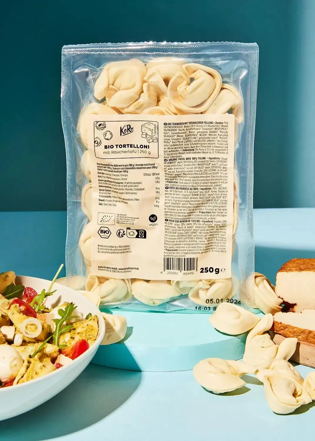 KoRo Bio Tortelloni mit Räuchertofu | 250g - fitgrade.ch