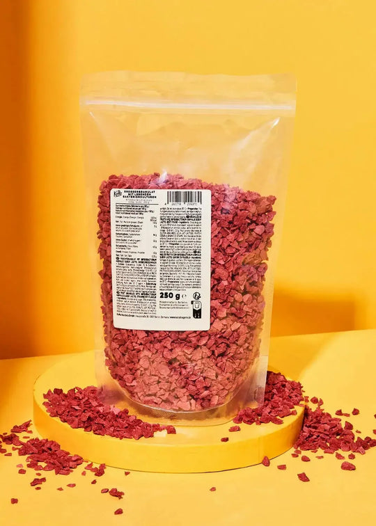 KoRo Erdbeergranulat mit lebenden Bakterienkulturen | 250g - fitgrade.ch