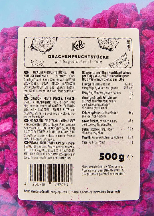 KoRo Gefriergetrocknete Drachenfrucht | 500g - fitgrade.ch
