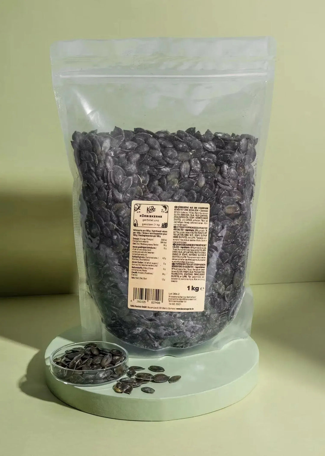 KoRo Geröstete und gesalzene Kürbiskerne aus der Steiermark | 1kg - fitgrade.ch