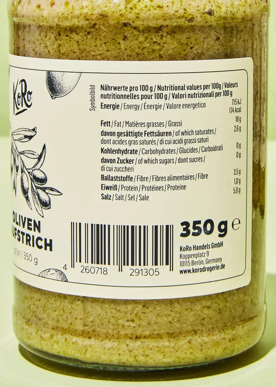 KoRo Grüne Oliven Aufstrich | 350 g - fitgrade.ch