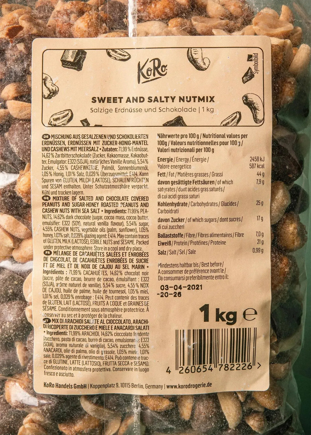 KoRo Nutmix "Sweet and Salty" | 1 kg - fitgrade.ch
