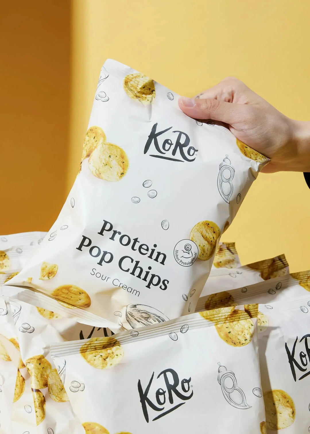 KoRo Protein Pop Chips mit Sour Cream | 50 g 50g - fitgrade.ch