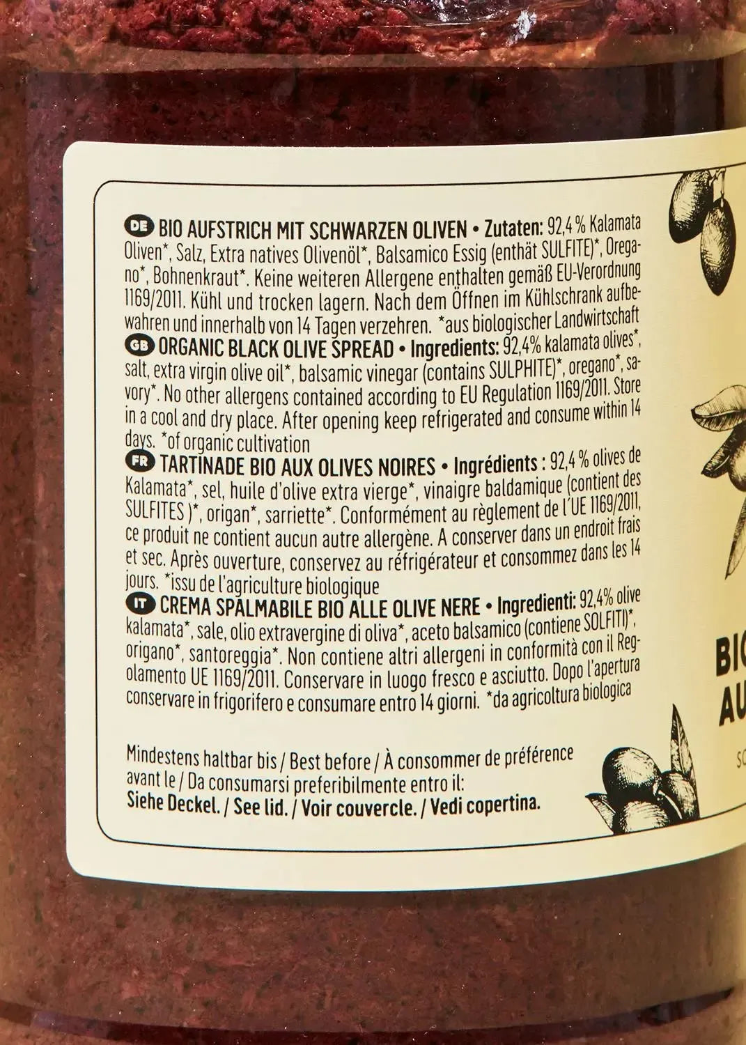 KoRo Schwarze Bio Oliven Aufstrich | 350 g - fitgrade.ch