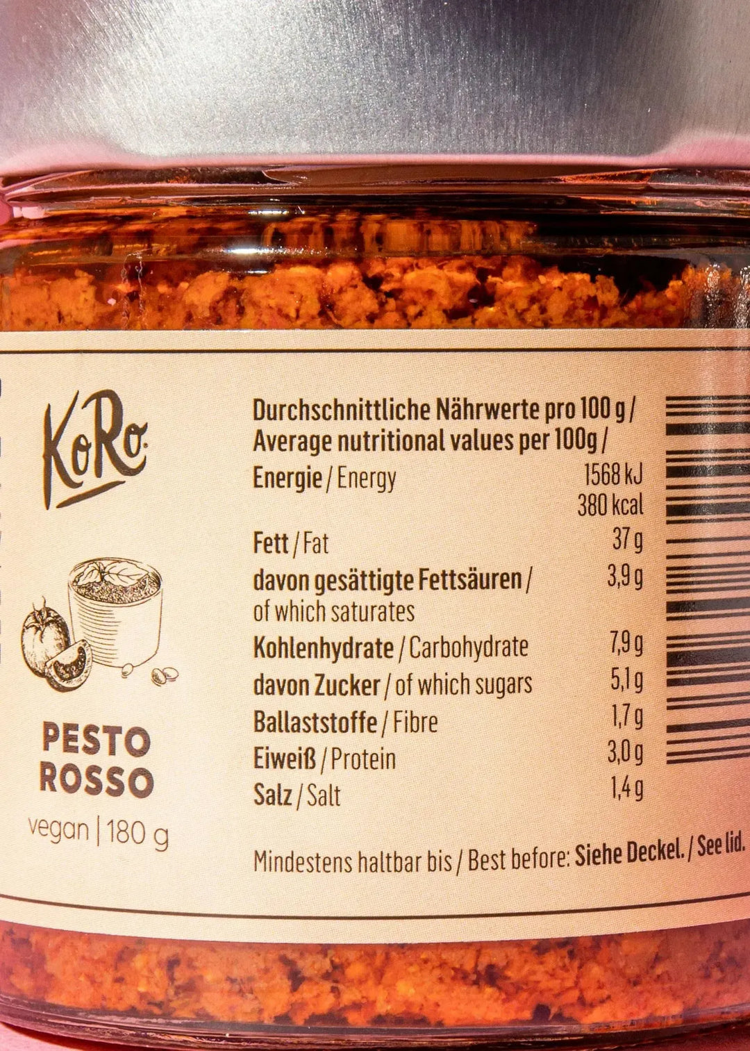 KoRo Veganes Pesto Rosso | 180 g - fitgrade.ch