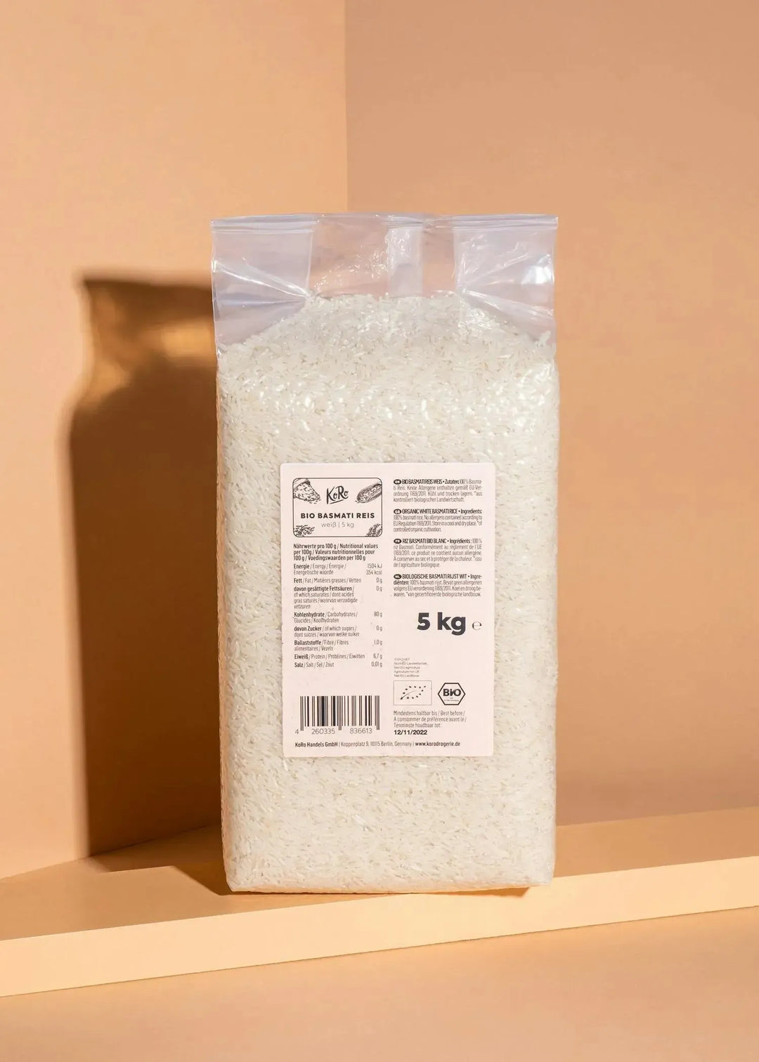 KoRo Weisser Bio Basmati Reis | 5 kg - fitgrade.ch