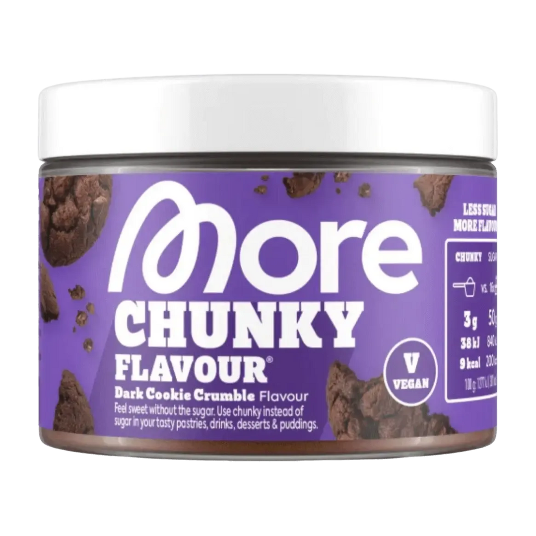 More Nutrition Chunky Flavour | 150g Dark Cookie Crumble (Vegan) - fitgrade.ch