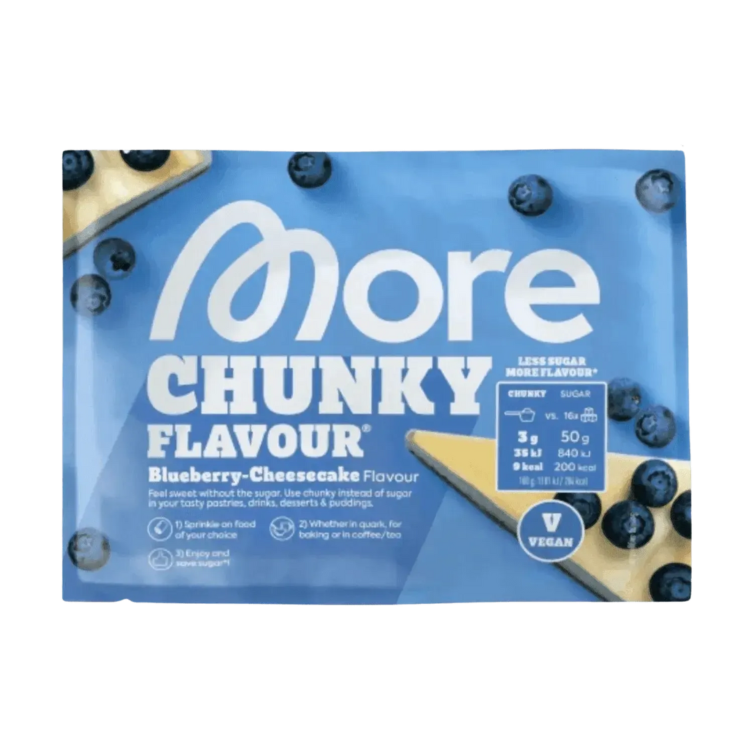 More Nutrition Chunky Flavour SAMPLE | 30g Blueberry Cheesecake (Vegan) - fitgrade.ch