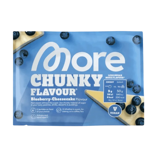 More Nutrition Chunky Flavour SAMPLE | 30g Blueberry Cheesecake (Vegan) - fitgrade.ch