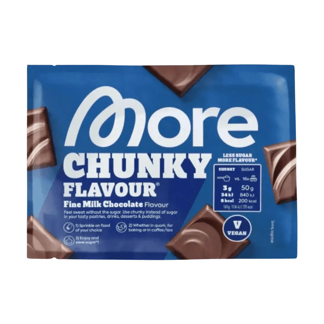 More Nutrition Chunky Flavour SAMPLE | 30g Fine Milk Chocolate (Vegan) - fitgrade.ch