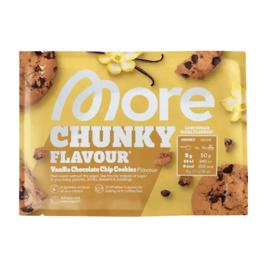 More Nutrition Chunky Flavour SAMPLE | 30g Vanilla chocolate Chip Cookie (Vegan) - fitgrade.ch