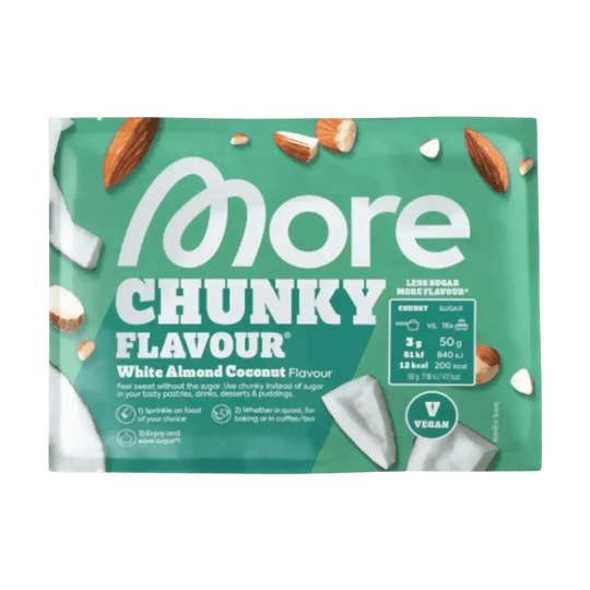 More Nutrition Chunky Flavour SAMPLE | 30g White Almond Coconut (Vegan) - fitgrade.ch
