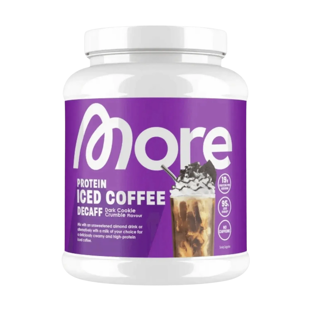 More Nutrition Protein Iced Coffee | 500g Dark Cookie Crumble Decaff - fitgrade.ch