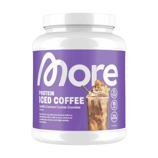 More Nutrition Protein Iced Coffee | 500g Vanilla Caramel Cookie Crumble - fitgrade.ch