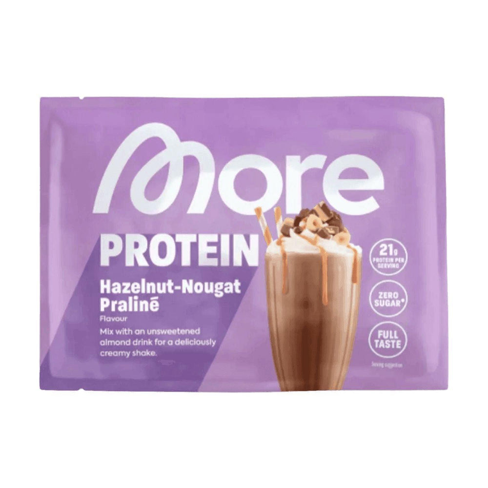 More Nutrition Total Protein SAMPLE | 25g Hazelnut-Nougat Pralinè - fitgrade.ch