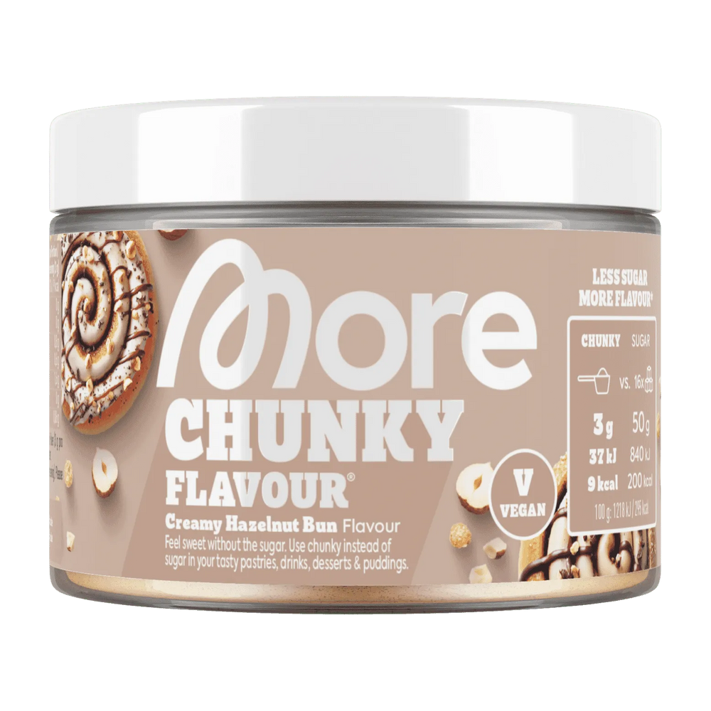 More Nutrition Chunky Flavour | 150g - Creamy Hazelnut Bun - fitgrade.ch