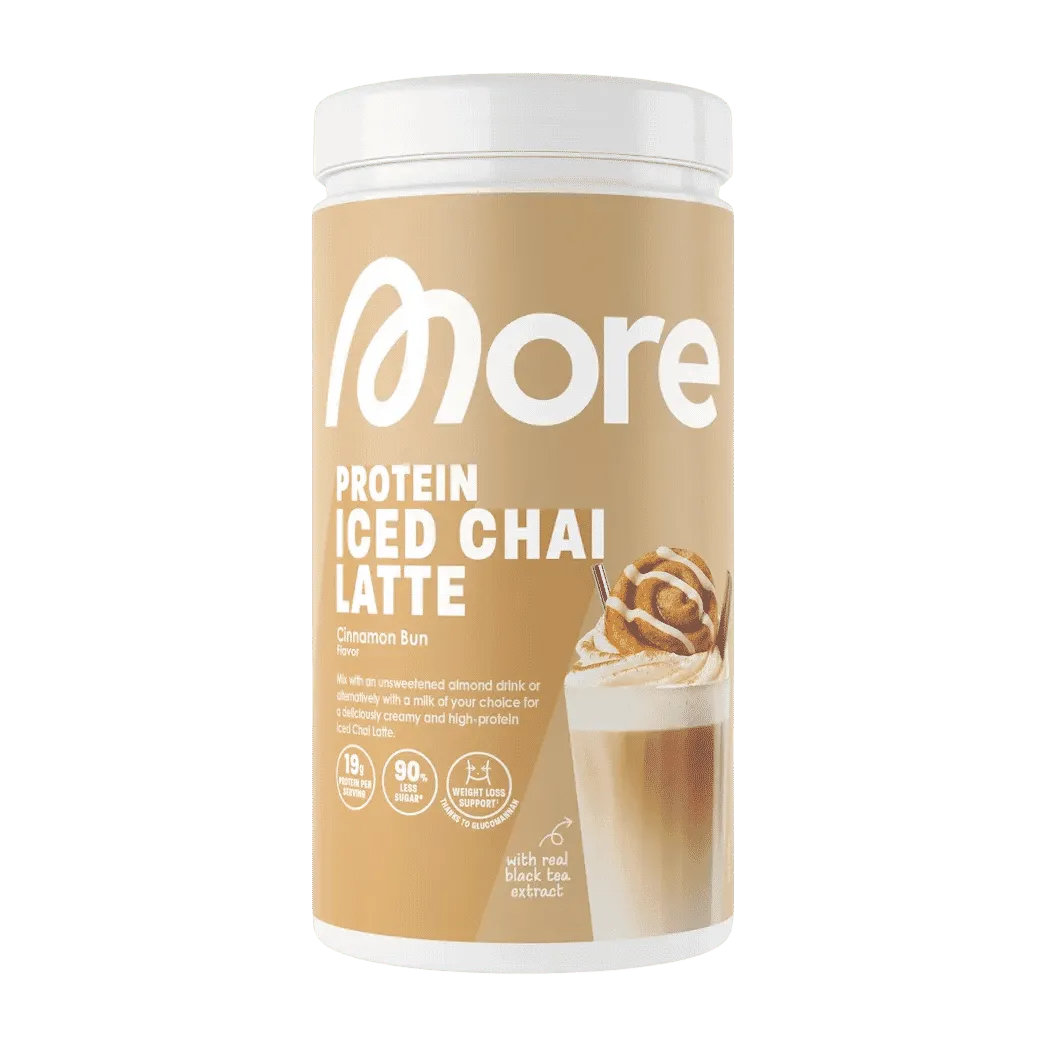 More Nutrition Protein Iced Chai Latte 2.0 | 500g - Cinnamon Bun - fitgrade.ch