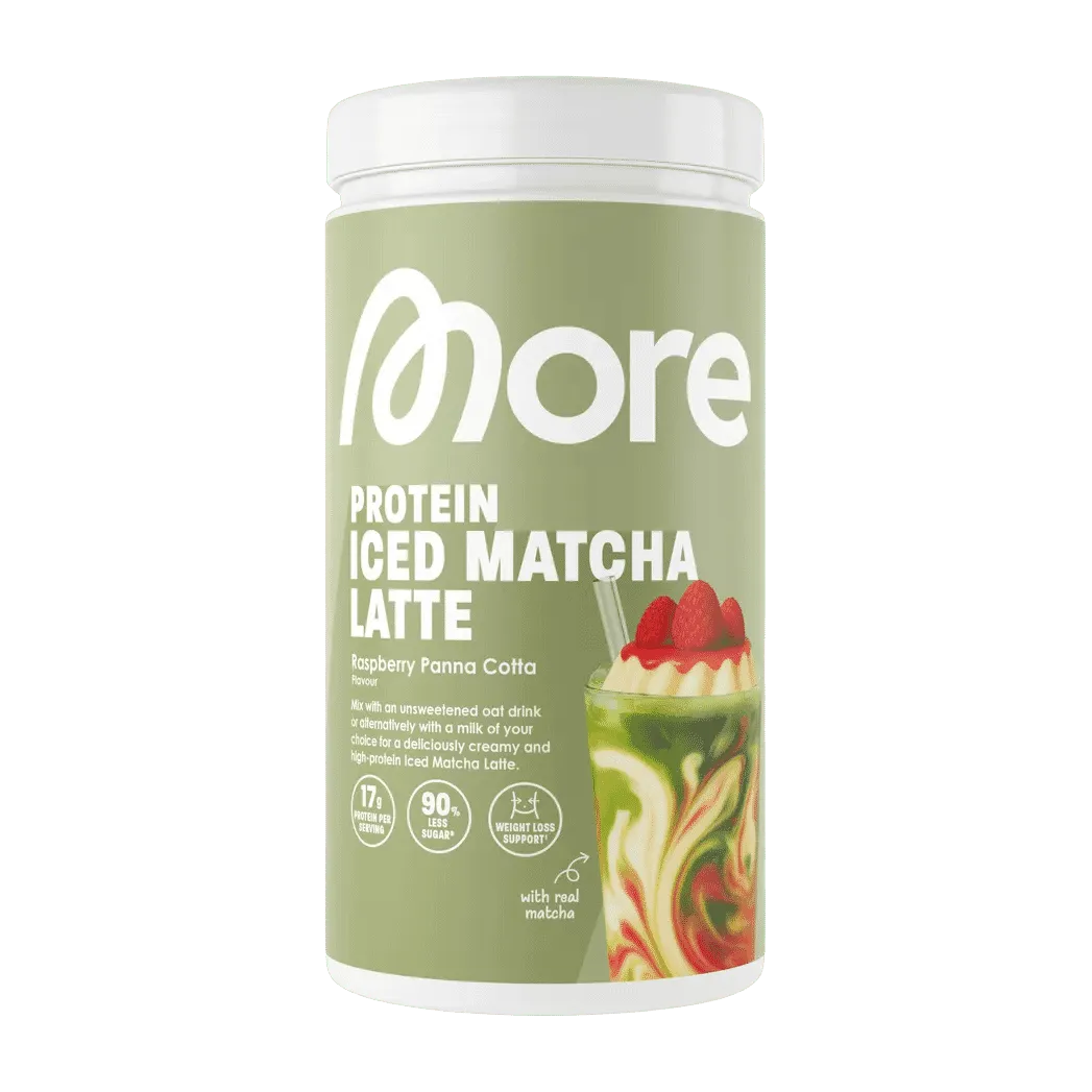More Nutrition Protein Iced Matcha Latte | 500g - Raspberry Panna Cotta - fitgrade.ch