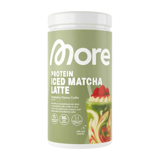 More Nutrition Protein Iced Matcha Latte | 500g - Raspberry Panna Cotta - fitgrade.ch